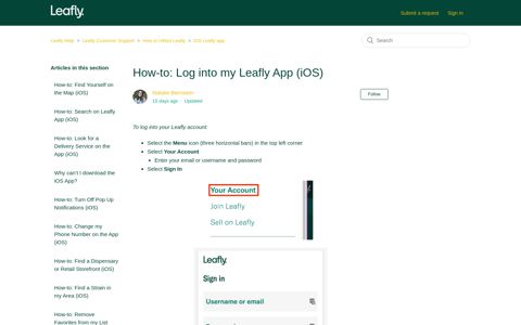How-to: Log into my Leafly App? – Leafly Help