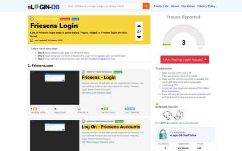 Friesens Login - A database full of login pages from all over ...