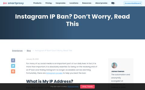 Instagram IP Ban? Don't Worry, Read This | Smartproxy