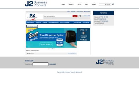login - J2 Business Products