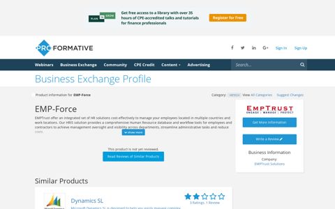 EMP-Force Reviews, Ratings, & Comparisons - Proformative