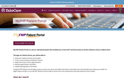 MyFHP Patient Portal - TakeCare Insurance and FHP Health ...