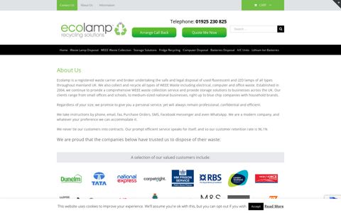 ECOLAMP | Registered WEEE waste disposal carrier and broker