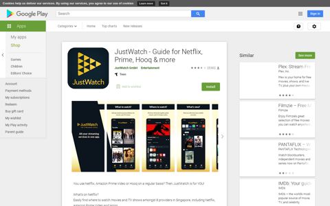 JustWatch - Guide for Netflix, Prime, Hooq & more – Apps on ...
