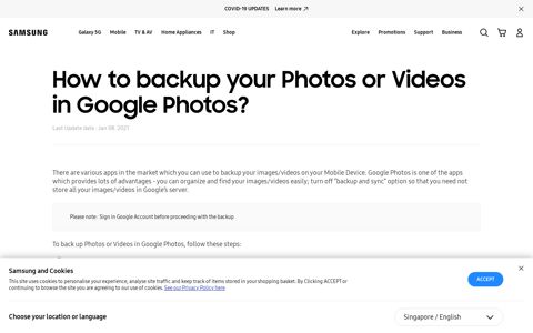 How to backup your Photos or Videos in Google Photos ...