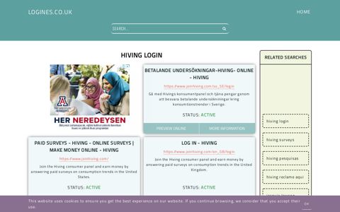 hiving login - General Information about Login - Logines UK