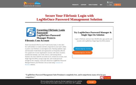 Secure Your FileSonic Login with LogMeOnce Password ...