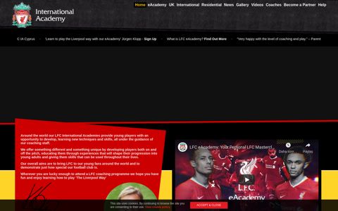 Liverpool FC | LFC International Academy | LFC Soccer ...
