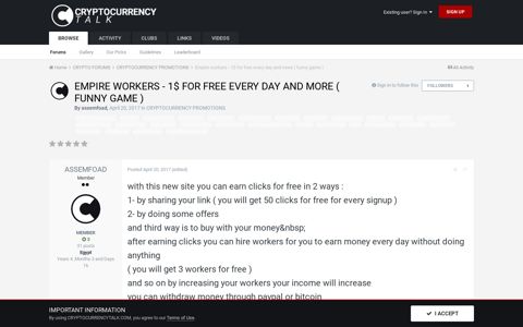 Empire workers - 1$ for free every day and more ( funny game ...