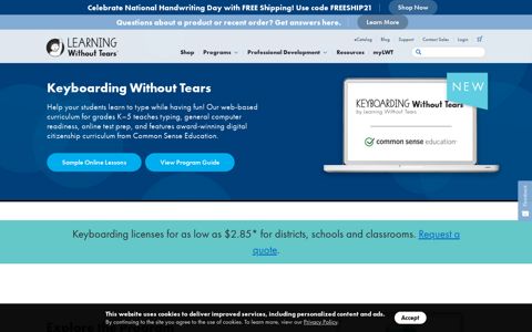 Keyboarding Curriculum for Kids: Keyboarding Without Tears