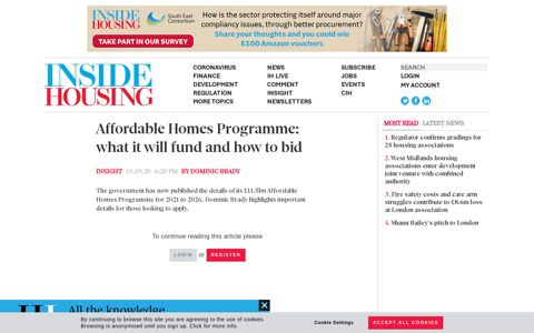 Affordable Homes Programme: what it will fund and how to bid