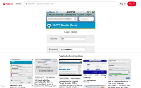 IRCTC mobile ticketing site | Mobile login, Booking website ...