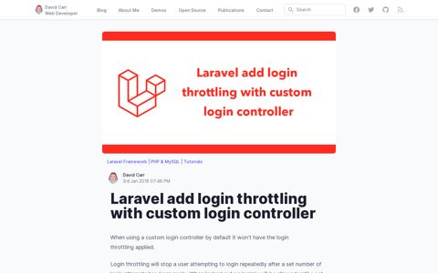 Laravel add login throttling with custom login controller - DC ...
