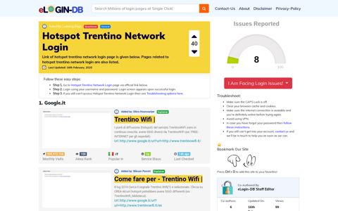 Hotspot Trentino Network Login