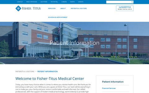 Patient Information | Fisher-Titus Medical Center