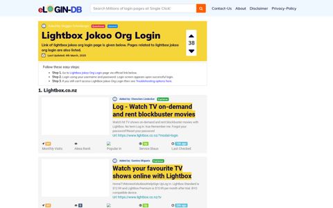Lightbox Jokoo Org Login