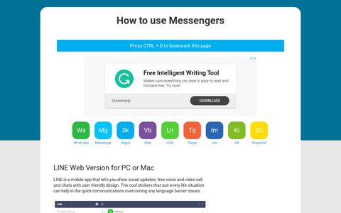 LINE Web Version for PC or Mac - How to use Messengers