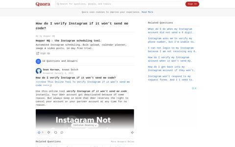 How to verify Instagram if it won't send me code (2020) - Quora