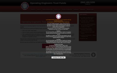 Operating Engineers Trust Funds Member Section | Operating ...