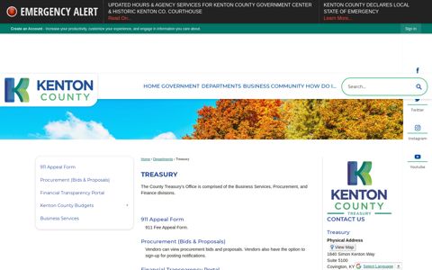 Treasury | Kenton County, KY