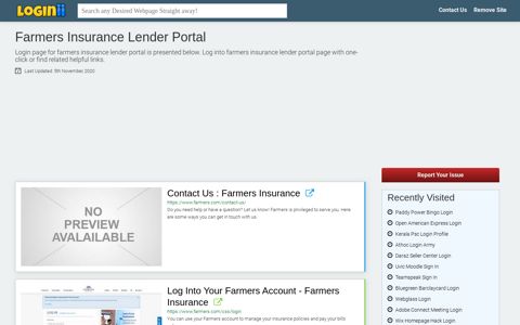 Farmers Insurance Lender Portal - Loginii.com