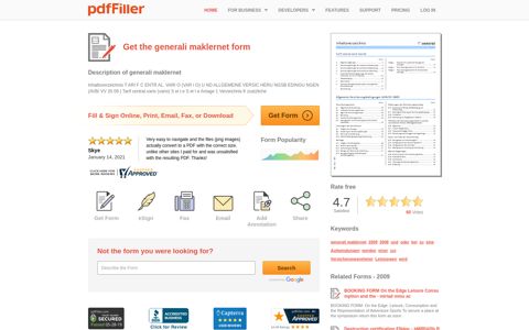 Generali Maklernet - Fill Online, Printable, Fillable, Blank ...