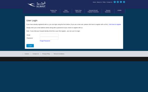 User Login - kuwait airways careers-kuwaitairways
