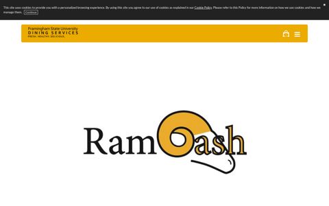 RAM Cash - Framingham State University Dining Services