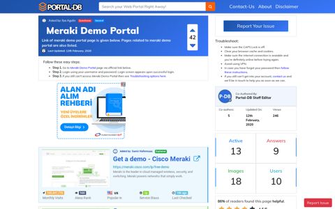 Meraki Demo Portal