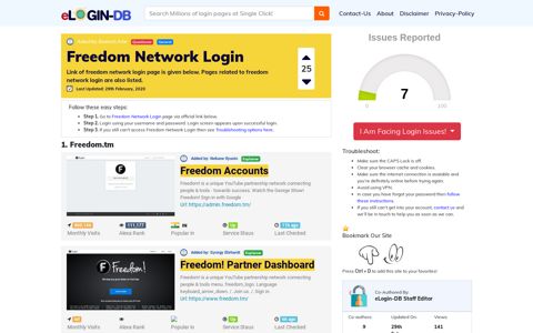 Freedom Network Login