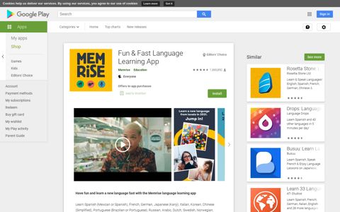 Learn Languages with Memrise - Spanish, French - Apps on ...