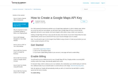 How to Create a Google Maps API Key – Customer Community