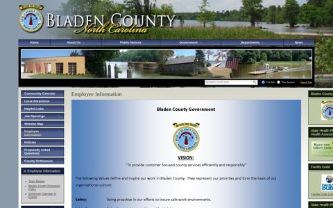 Employee Information - Bladen County, NC