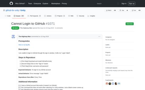 Cannot Login to GitHub · Issue #1071 · github-for-unity/Unity ...