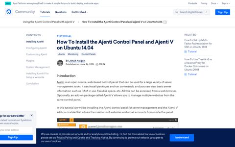 How To Install the Ajenti Control Panel and Ajenti V on Ubuntu ...