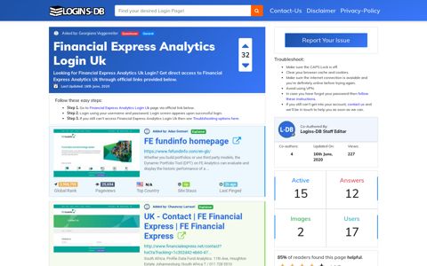 Financial Express Analytics Login Uk - Logins-DB