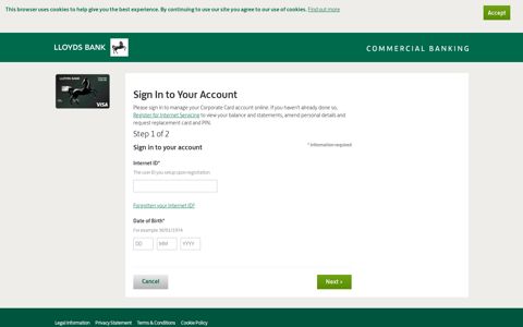 Sign In to Your Account - Lloyds Bank Commercial Card ...