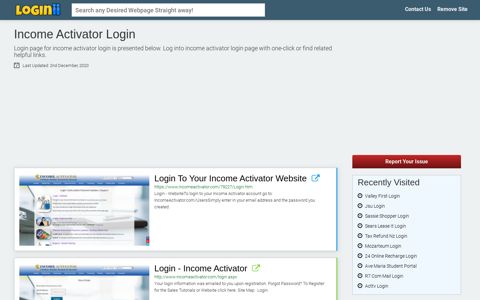 Income Activator Login - Loginii.com