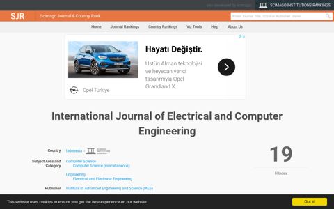 International Journal of Electrical and Computer Engineering
