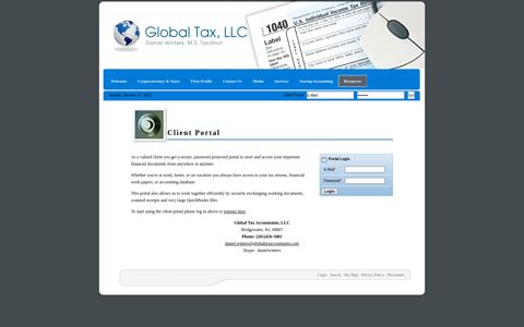 Client Portal - Global Tax, LLC | Bridgewater, NJ