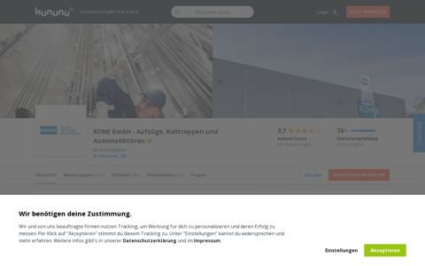 KONE - Aufzüge, Rolltreppen und Automatiktüren als ... - kununu