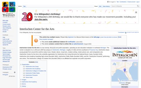 Interlochen Center for the Arts - Wikipedia