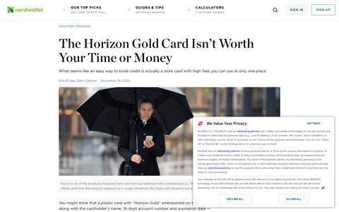 The Horizon Gold Card Isn't Worth Your Time or Money ...