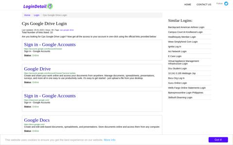 Cps Google Drive Login Sign in - Google Accounts - https ...