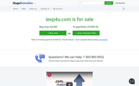 iexp4u.com is for sale (iexp 4u) - HugeDomains.com