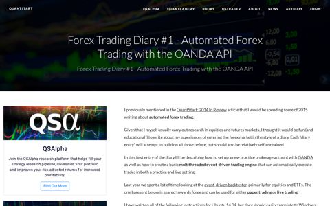 Forex Trading Diary #1 - Automated Forex Trading with the ...