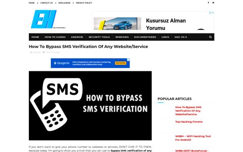 How To Bypass SMS Verification Of Any Website/Service ...
