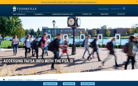 Accessing FAFSA Info with the FSA ID | Cedarville University