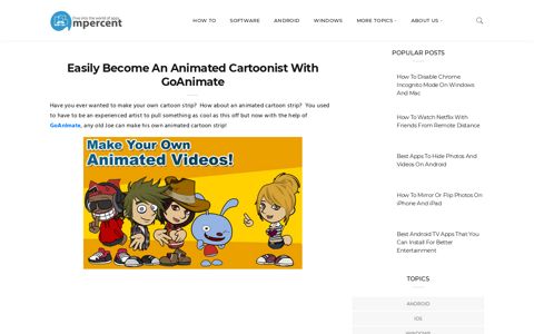 GoAnimate: Free Tool To Create Animated Cartoon Online