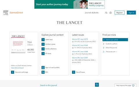 The Lancet | Journal | ScienceDirect.com by Elsevier